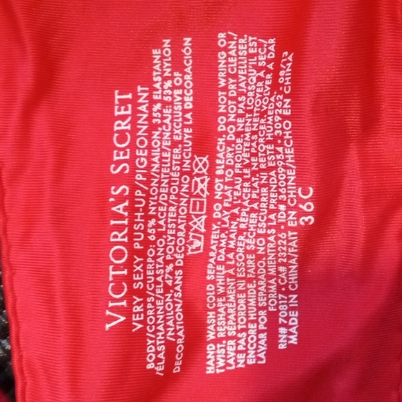 Victoria Secret Bra red 36C - Picture 2 of 3